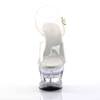 Pleaser - MOON708DM Sandale à bride à la cheville, Pole dance chaussures - Chaussures de pole dance - Couleur argent Product image